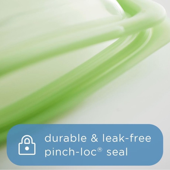 NEW 4-pack Stasher SNACK Size Reusable Silicone Storage Bags - Pouch - Blue - Picture 4 of 6